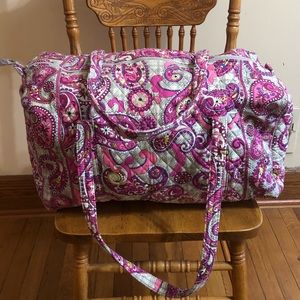 Vera Bradley Pink Paisley Large Duffle